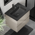 Koupelnová skříňka s umyvadlem KENWOOD 61x52x45 cm marakesh/černá