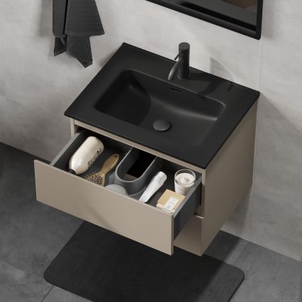 Koupelnová skříňka s umyvadlem KENWOOD 61x52x45 cm marakesh/černá