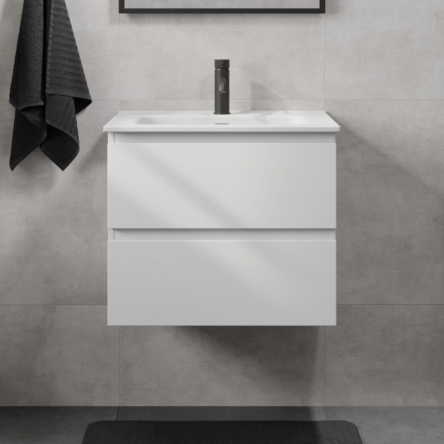Koupelnová skříňka s umyvadlem KENWOOD 61x52x47 cm bílá