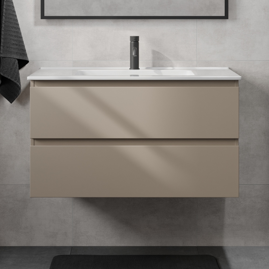 Koupelnová skříňka s umyvadlem KENWOOD 91 cm marakesh/bílá