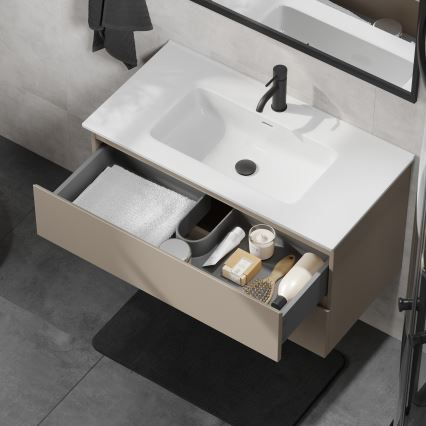 Koupelnová skříňka s umyvadlem KENWOOD 91 cm marakesh/bílá