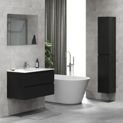 Koupelnová skříňka s umyvadlem KENWOOD 91x50x45 cm černá