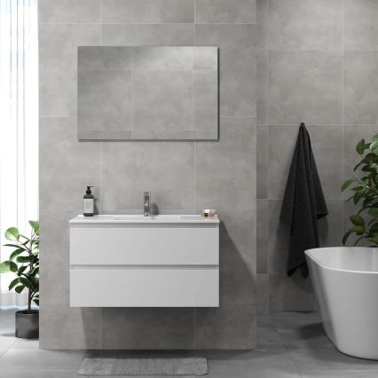 Koupelnová skříňka s umyvadlem KENWOOD 91x50x47 cm bílá