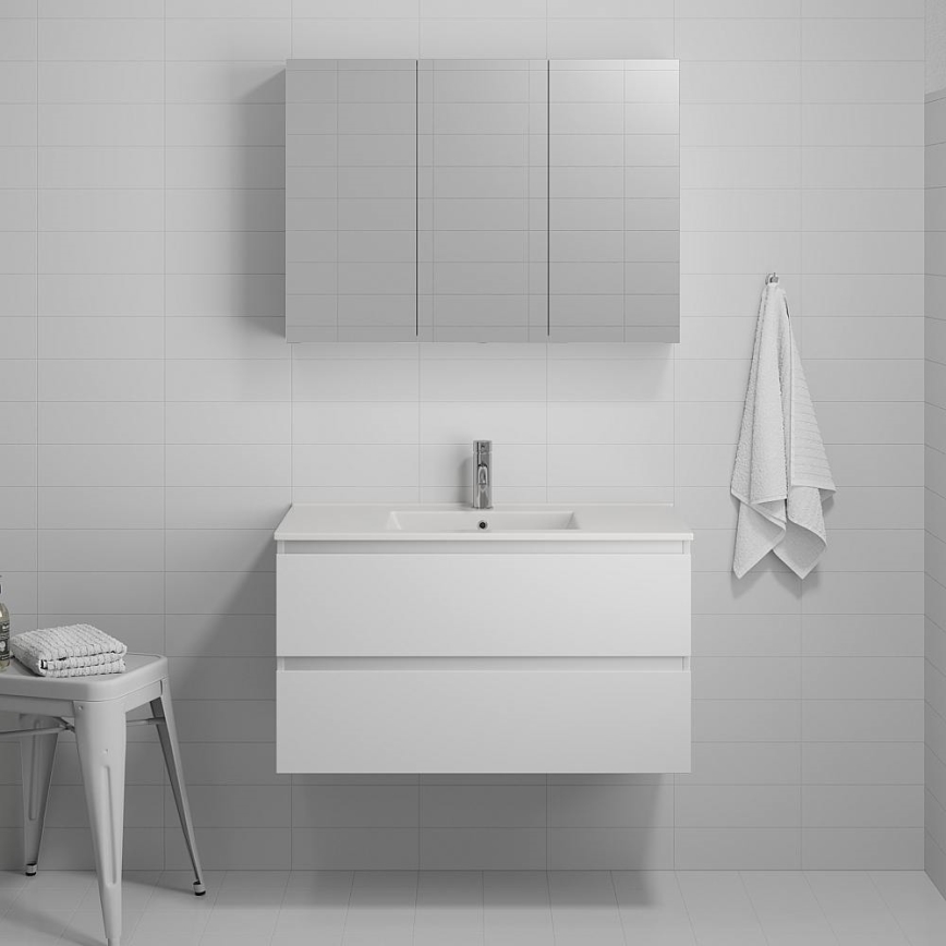 Koupelnová skříňka s umyvadlem KENWOOD 91x50x47 cm bílá
