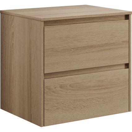 Koupelnová skříňka s umyvadlem TRONDHEIM/DRAMMEN 60x57x46 cm dub/bílá