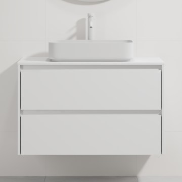 Koupelnová skříňka s umyvadlem TRONDHEIM/LJORDAL 90x57x46 cm bílá