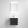 Koupelnová skříňka s umyvadlem VIGO + LED nástěnné zrcadlo s podsvícením LED/10W/230V IP44 černá