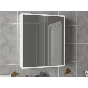 Koupelnová skříňka se zrcadlem KAYLA 78x60 cm bílá
