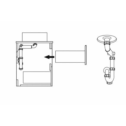 Koupelnová skříňka TRONDHEIM pro umyvadlo 60 cm dub