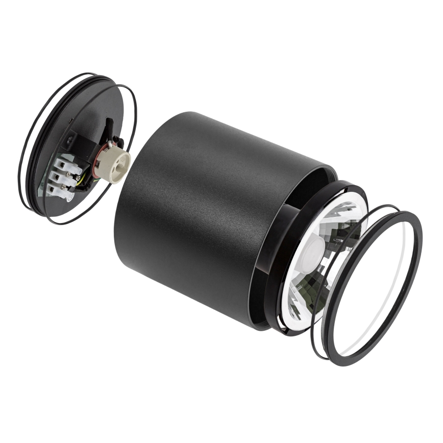 Koupelnové bodové svítidlo CHLOE AR111 1xGU10/12W/230V IP65 kulatý černá