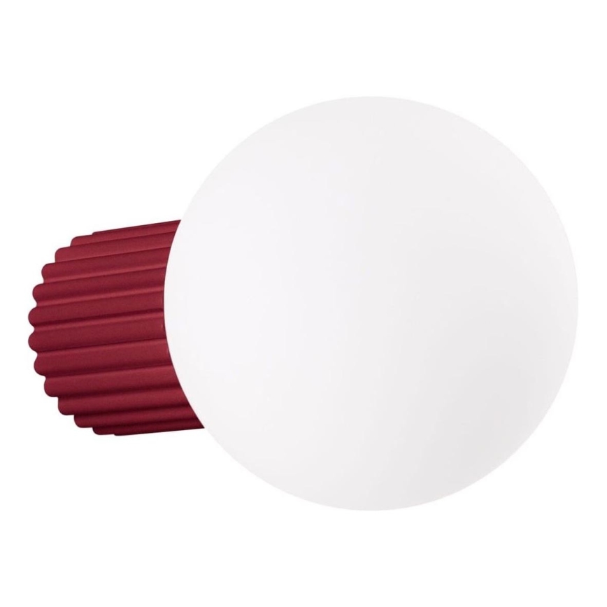 Koupelnové nástěnné svítidlo HALO 1xG9/8W/230V pr. 12 cm IP44 červená