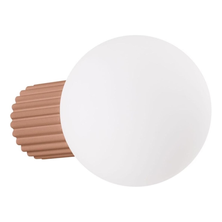 Koupelnové nástěnné svítidlo HALO 1xG9/8W/230V pr. 12 cm IP44 hnědá