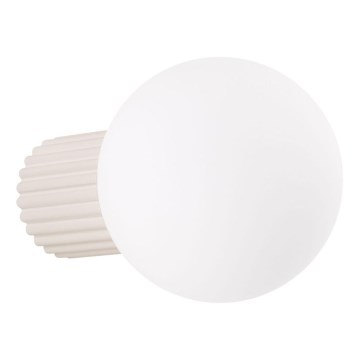Koupelnové nástěnné svítidlo HALO 1xG9/8W/230V pr. 12 cm IP44 krémová
