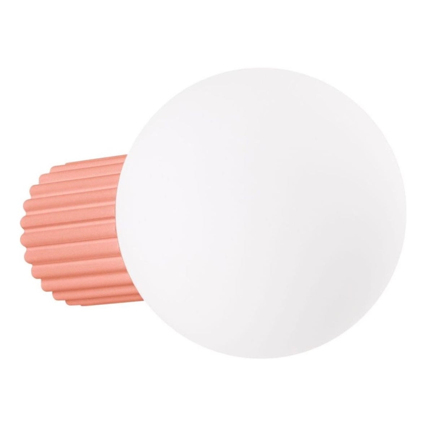 Koupelnové nástěnné svítidlo HALO 1xG9/8W/230V pr. 12 cm IP44 růžová