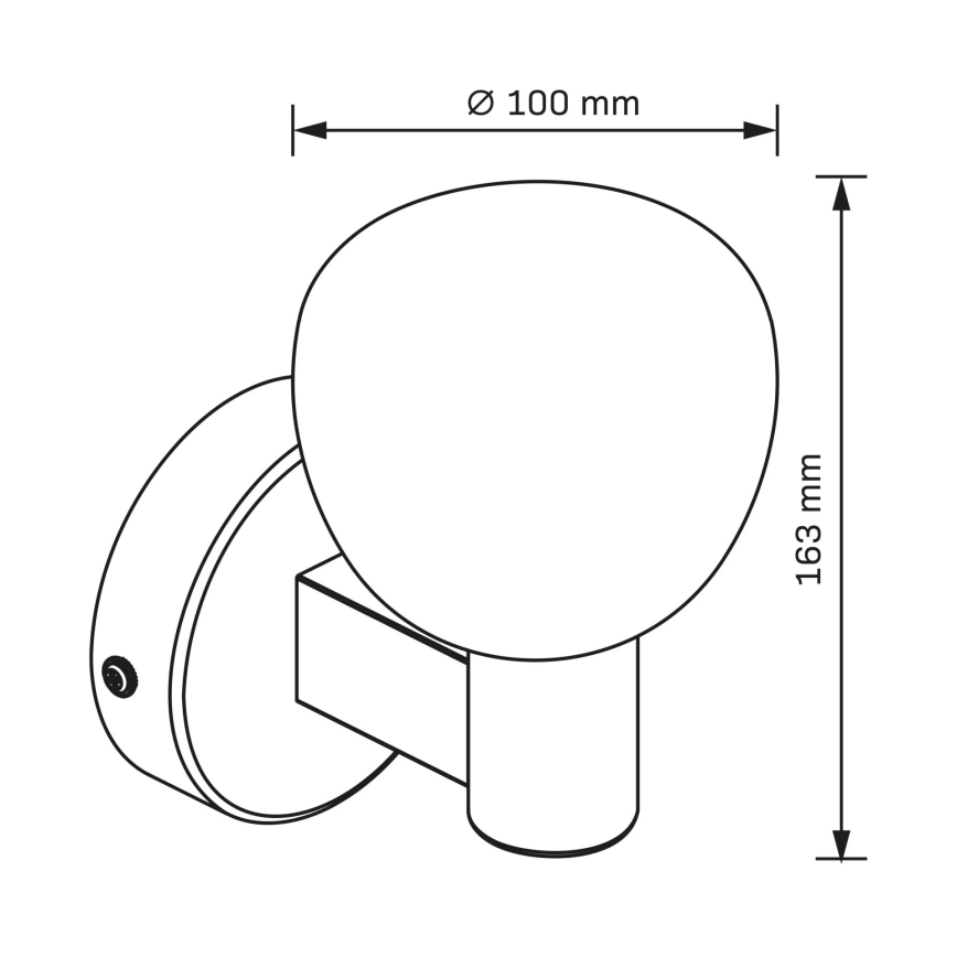 Koupelnové nástěnné svítidlo POLA 1xG9/5W/230V IP44 černá/čirá