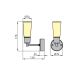 Koupelnové nástěnné svítidlo SIMIA 1xG9/40W/230V IP44