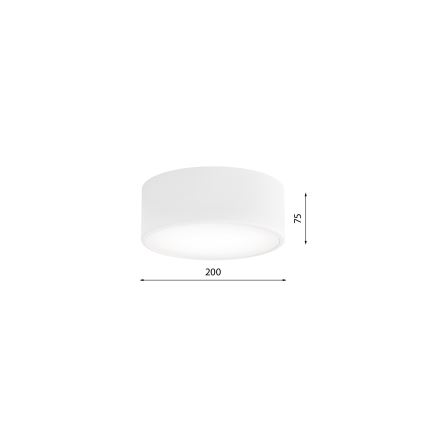 Koupelnové stropní svítidlo CLEO 1xE27/24W/230V pr. 20 cm bílá IP54