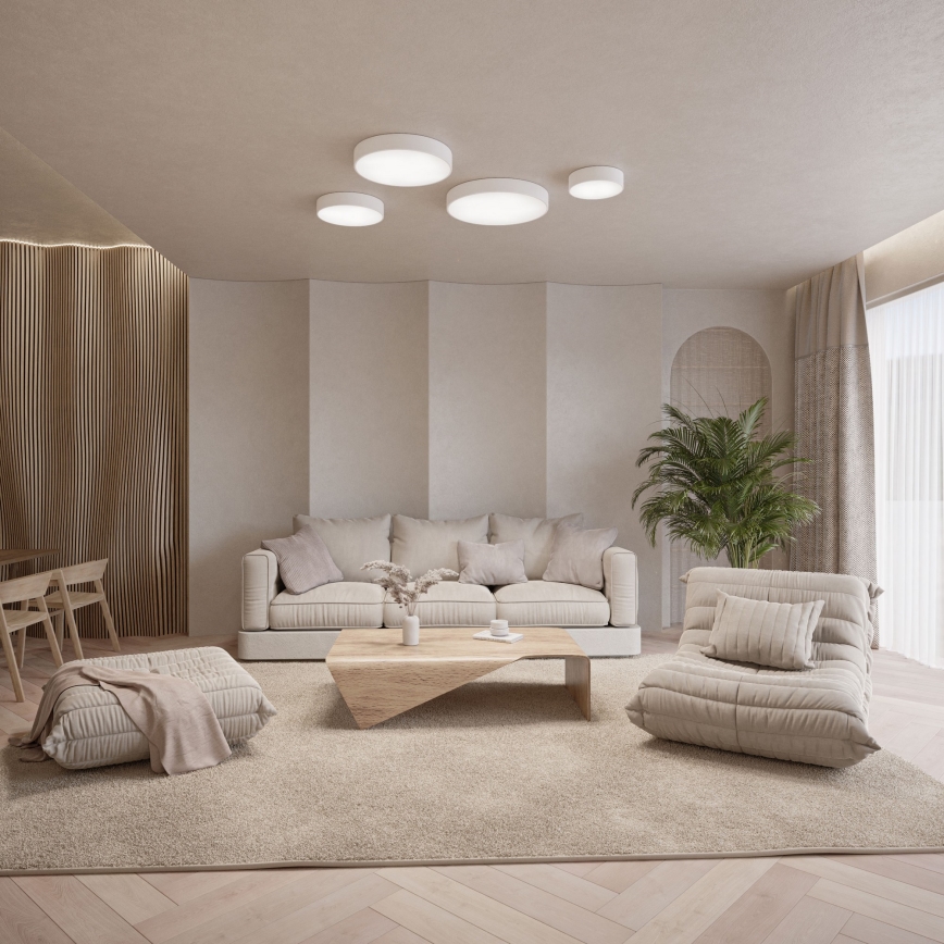 Koupelnové stropní svítidlo CLEO 3xE27/24W/230V pr. 40 cm bílá IP54