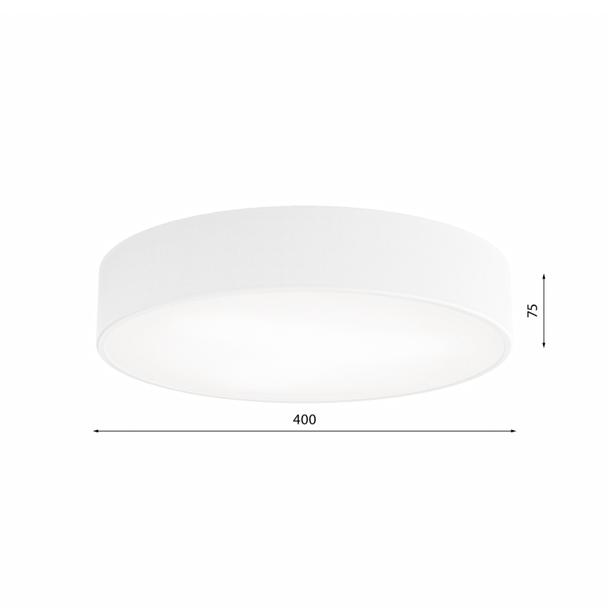 Koupelnové stropní svítidlo CLEO 3xE27/24W/230V pr. 40 cm bílá IP54