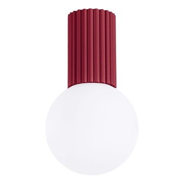 Koupelnové stropní svítidlo HALO 1xG9/8W/230V pr. 12 cm IP44 červená