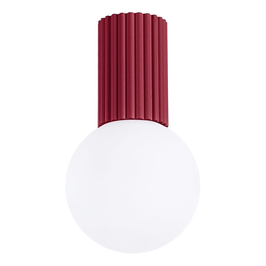 Koupelnové stropní svítidlo HALO 1xG9/8W/230V pr. 12 cm IP44 červená
