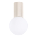 Koupelnové stropní svítidlo HALO 1xG9/8W/230V pr. 12 cm IP44 krémová
