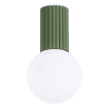 Koupelnové stropní svítidlo HALO 1xG9/8W/230V pr. 12 cm IP44 zelená