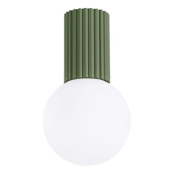 Koupelnové stropní svítidlo HALO 1xG9/8W/230V pr. 12 cm IP44 zelená