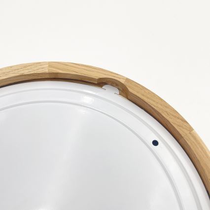 Koupelnové stropní svítidlo LINARO 2xE27/15W/230V IP54 dub pr. 27 cm