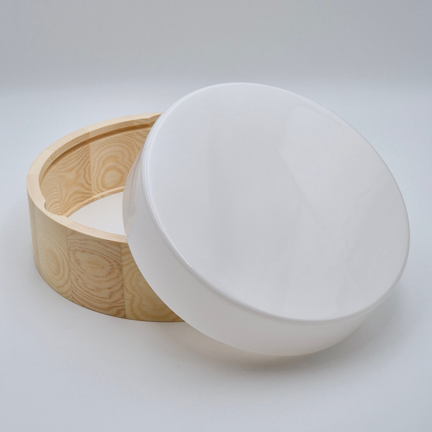 Koupelnové stropní svítidlo NATURAL 2xE27/15W/230V IP54 borovice pr. 27 cm