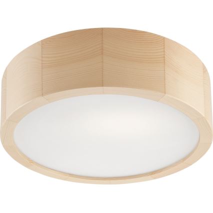 Koupelnové stropní svítidlo NATURAL 2xE27/15W/230V IP54 borovice ø 27 cm