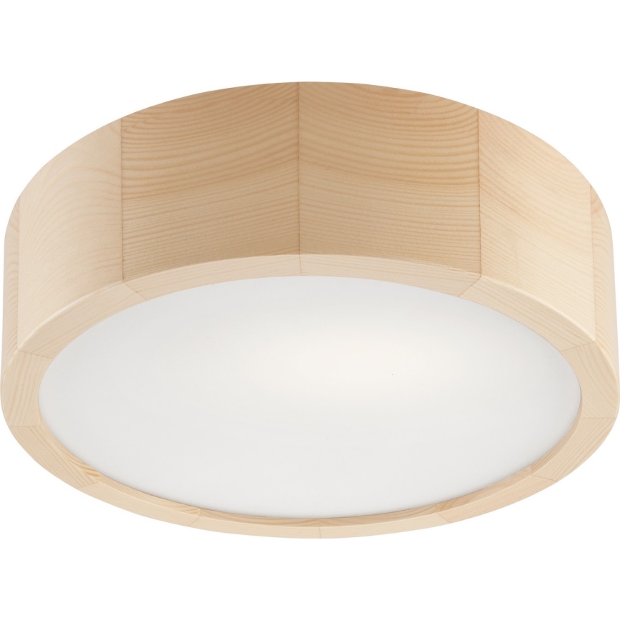 Koupelnové stropní svítidlo NATURAL 2xE27/15W/230V IP54 borovice ø 27 cm