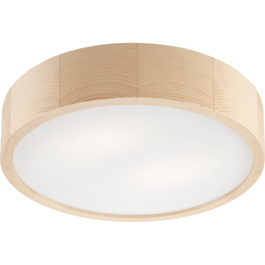 Koupelnové stropní svítidlo NATURAL 3xE27/15W/230V IP54 borovice pr. 37 cm