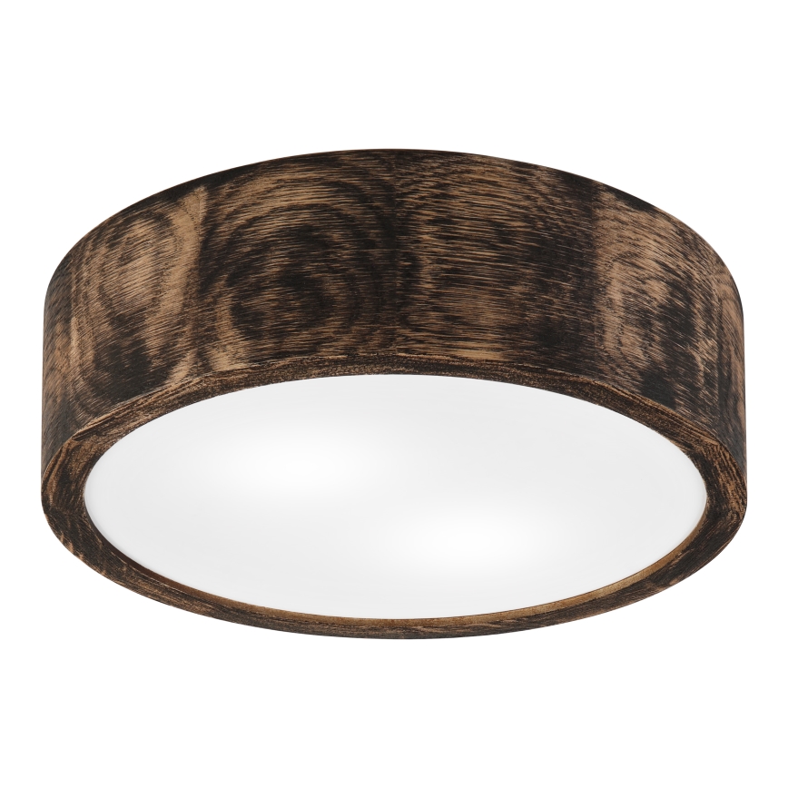 Koupelnové stropní svítidlo OAK SMOKY 2xE27/15W/230V IP54 pr. 27,5 cm dub/hnědá