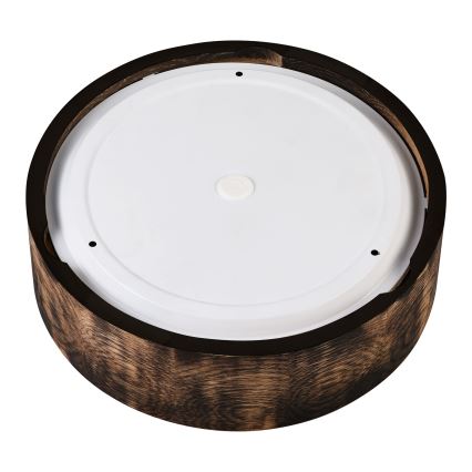Koupelnové stropní svítidlo OAK SMOKY 2xE27/15W/230V IP54 pr. 27,5 cm dub/hnědá