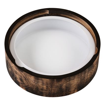 Koupelnové stropní svítidlo OAK SMOKY 2xE27/15W/230V IP54 pr. 27,5 cm dub/hnědá