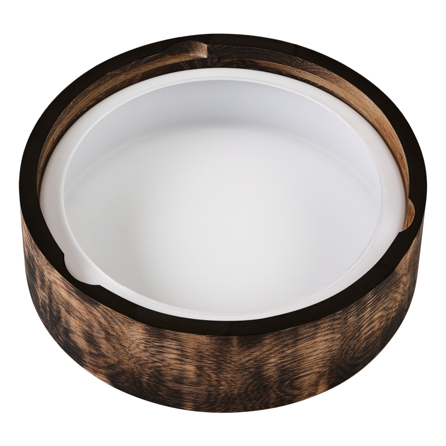 Koupelnové stropní svítidlo OAK SMOKY 2xE27/15W/230V IP54 pr. 27,5 cm dub/hnědá