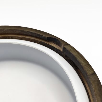 Koupelnové stropní svítidlo OAK SMOKY 2xE27/15W/230V IP54 pr. 27,5 cm dub/hnědá
