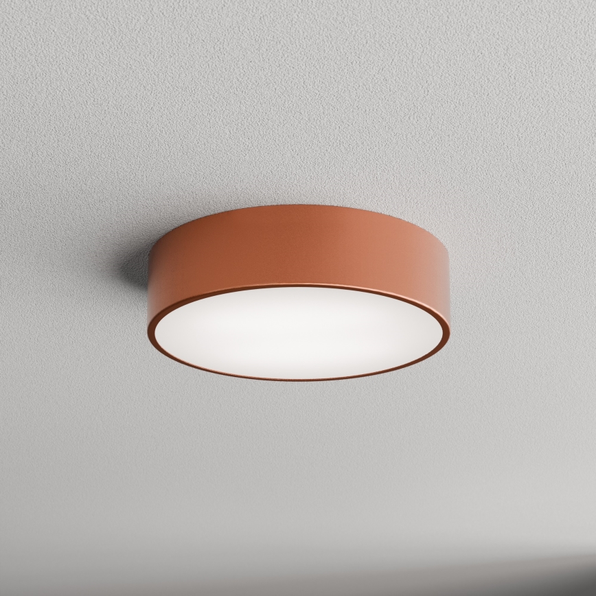 Koupelnové stropní svítidlo se senzorem CLEO 2xE27/24W/230V pr. 30 cm měděná IP54