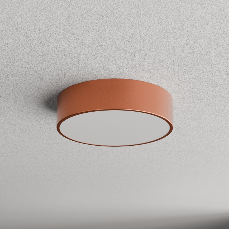 Koupelnové stropní svítidlo se senzorem CLEO 2xE27/24W/230V pr. 30 cm měděná IP54