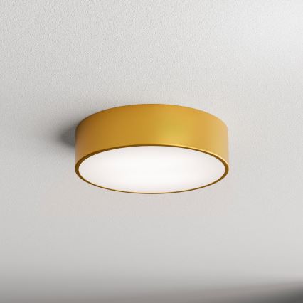 Koupelnové stropní svítidlo se senzorem CLEO 2xE27/24W/230V pr. 30 cm zlatá IP54