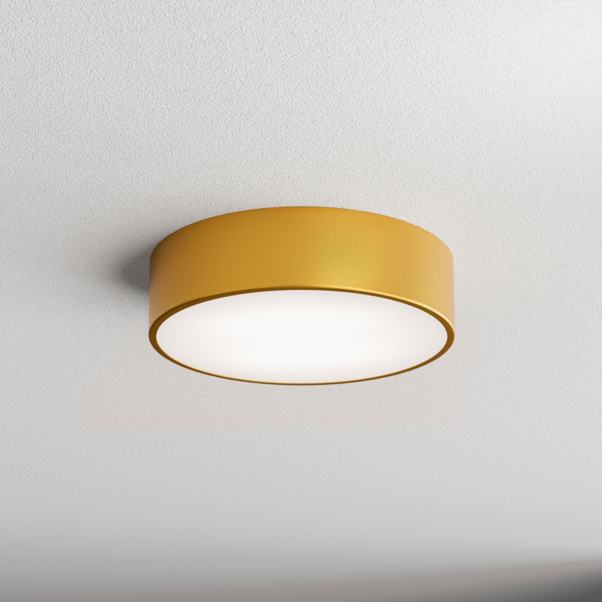 Koupelnové stropní svítidlo se senzorem CLEO 2xE27/24W/230V pr. 30 cm zlatá IP54