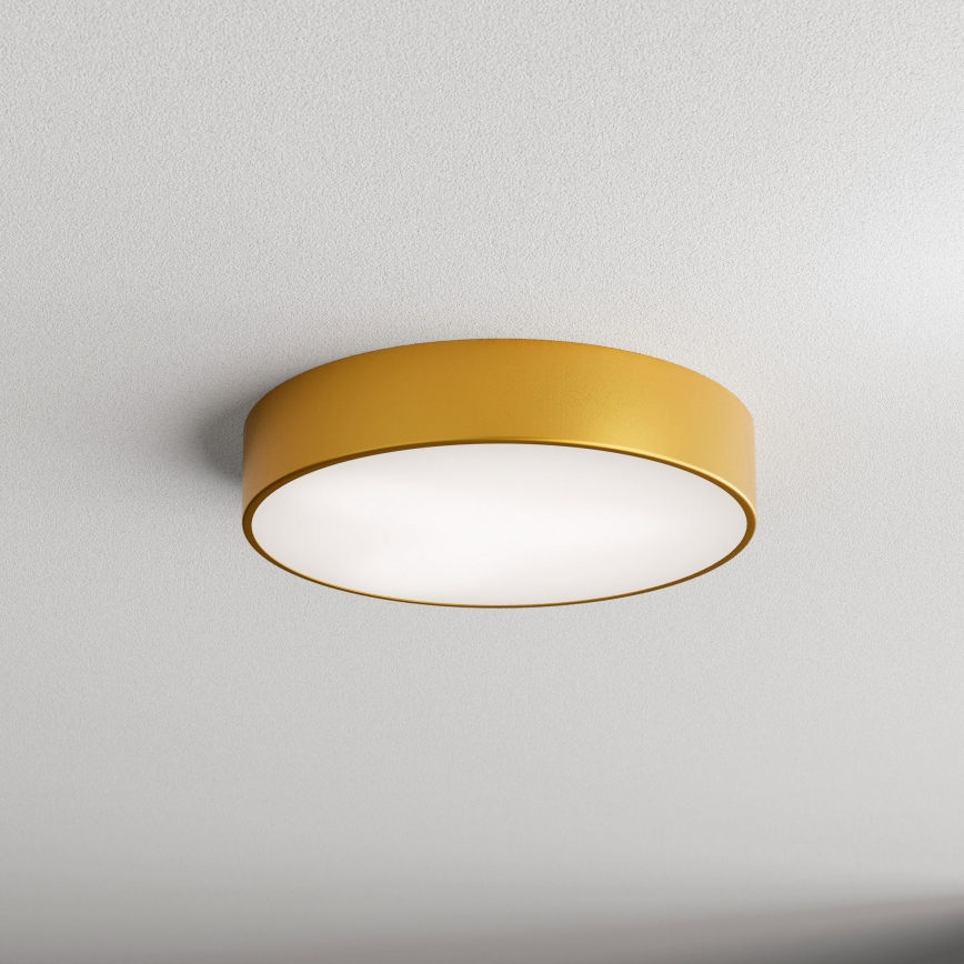 Koupelnové stropní svítidlo se senzorem CLEO 3xE27/24W/230V pr. 40 cm zlatá IP54