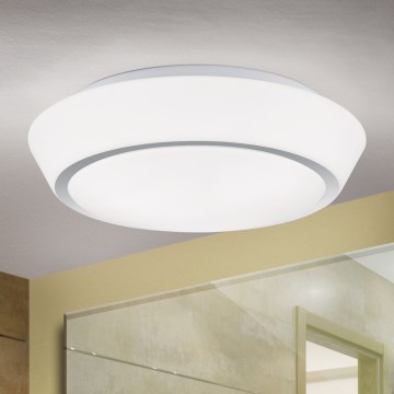 Koupelnové stropní svítidlo TENA 3xE27/60W/230V pr. 38 cm IP44 bílá