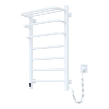 Koupelnový elektrický radiátor s termostatem FORTIS 350W/230V 80,6 cm IP44 bílá pravá