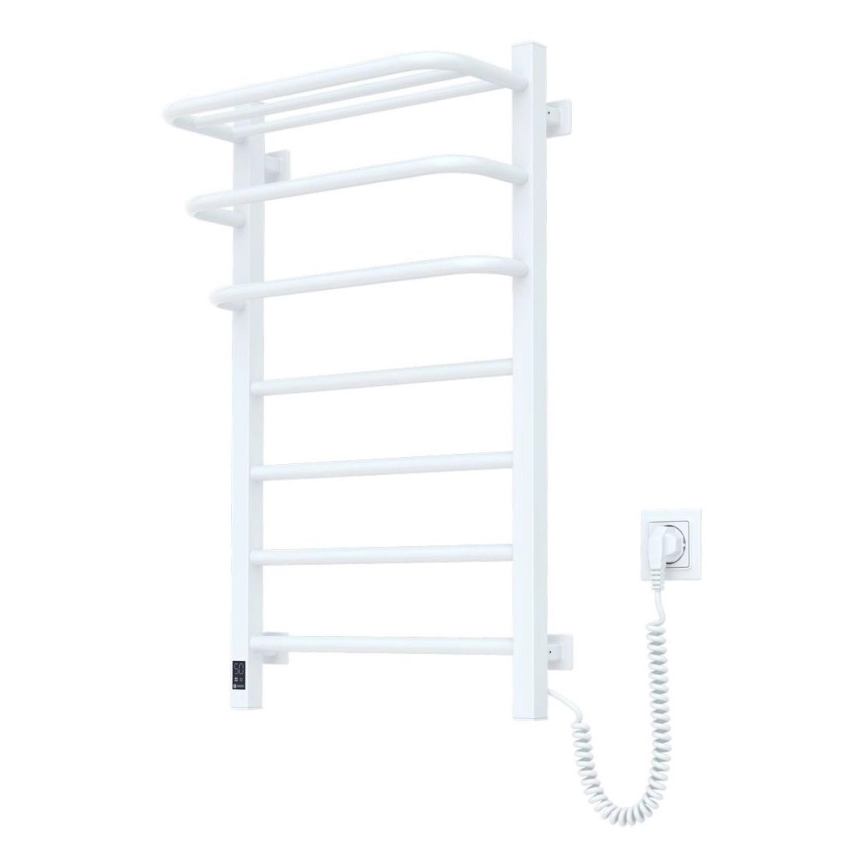 Koupelnový elektrický radiátor s termostatem FORTIS 350W/230V 80,6 cm IP44 bílá pravá
