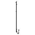 Koupelnový radiátor RAY 35W/230V 150x30 cm IP44 nerez/černá