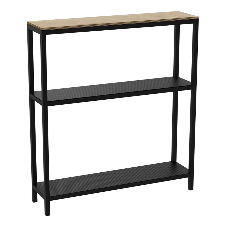 Koupelnový regál 67x60 cm černá