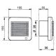 Koupelnový ventilátor EDM-100 17W/230V IP44