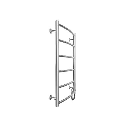 Koupelnový žebříkový radiátor CLASSIC 100W/230V 81x53cm nerez/lesklý chrom pravá